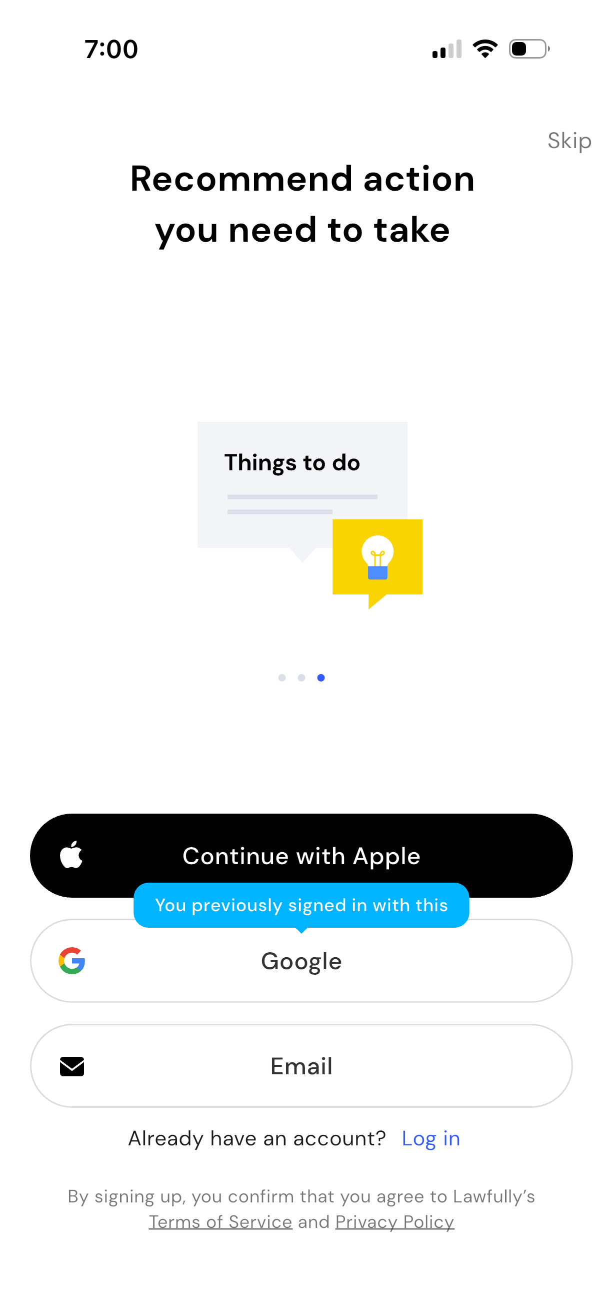 lawfully onboarding screenshot